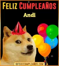 Memes de Cumpleaños Andi